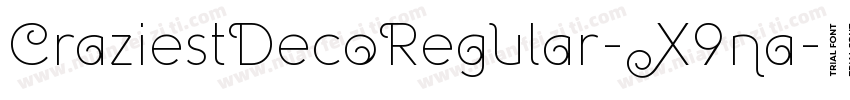 CraziestDecoRegular-X9na字体转换