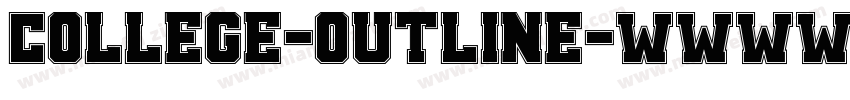 College-Outline字体转换