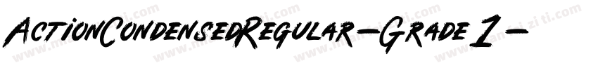 ActionCondensedRegular-Grade1字体转换