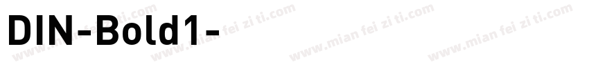 DIN-Bold1字体转换