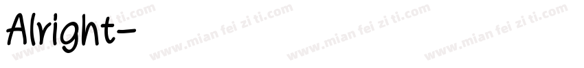 Alright字体转换