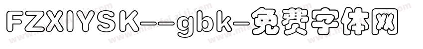 FZXIYSK--gbk字体转换