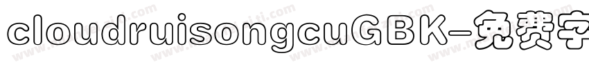cloudruisongcuGBK字体转换