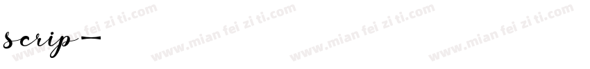 scrip字体转换