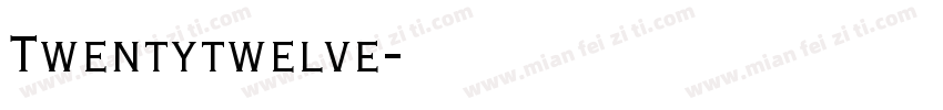 Twentytwelve字体转换