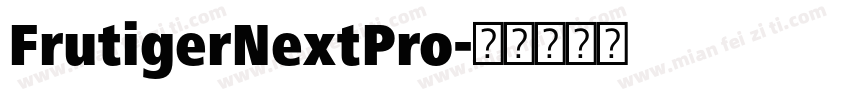 FrutigerNextPro字体转换