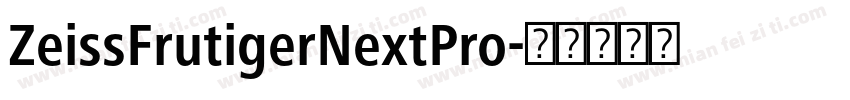 ZeissFrutigerNextPro字体转换