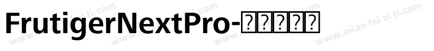 FrutigerNextPro字体转换