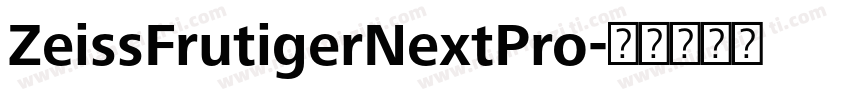 ZeissFrutigerNextPro字体转换