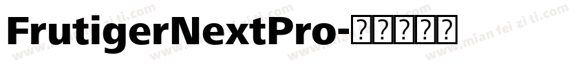 FrutigerNextPro字体转换