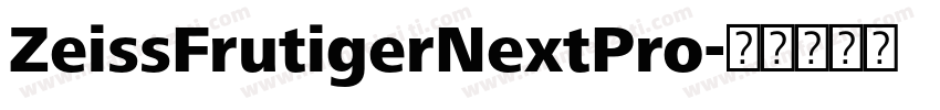 ZeissFrutigerNextPro字体转换