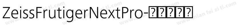 ZeissFrutigerNextPro字体转换