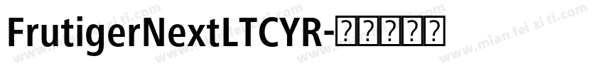 FrutigerNextLTCYR字体转换