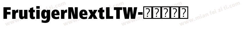 FrutigerNextLTW字体转换