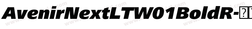 AvenirNextLTW01BoldR字体转换