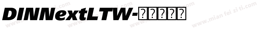 DINNextLTW字体转换