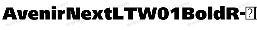 AvenirNextLTW01BoldR字体转换