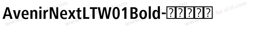 AvenirNextLTW01Bold字体转换