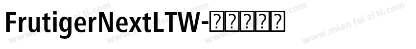 FrutigerNextLTW字体转换
