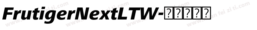 FrutigerNextLTW字体转换