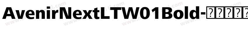 AvenirNextLTW01Bold字体转换