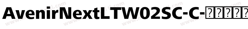 AvenirNextLTW02SC-C字体转换