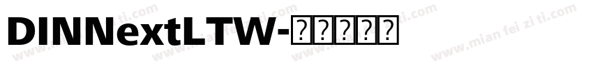 DINNextLTW字体转换