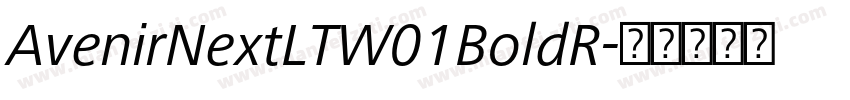 AvenirNextLTW01BoldR字体转换