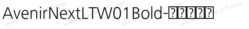 AvenirNextLTW01Bold字体转换