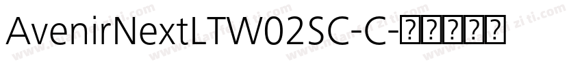 AvenirNextLTW02SC-C字体转换