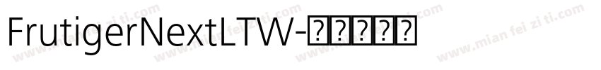 FrutigerNextLTW字体转换