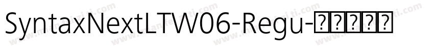 SyntaxNextLTW06-Regu字体转换