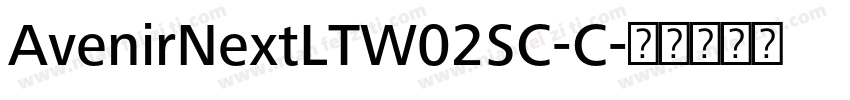AvenirNextLTW02SC-C字体转换