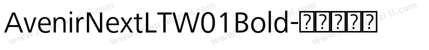 AvenirNextLTW01Bold字体转换
