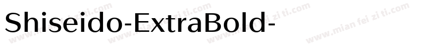 Shiseido-ExtraBold字体转换