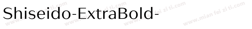 Shiseido-ExtraBold字体转换
