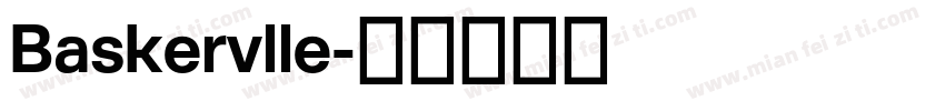 Baskervlle字体转换