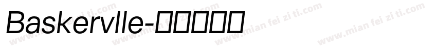 Baskervlle字体转换