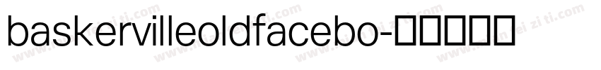 baskervilleoldfacebo字体转换