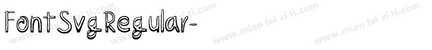 FontSvgRegular字体转换