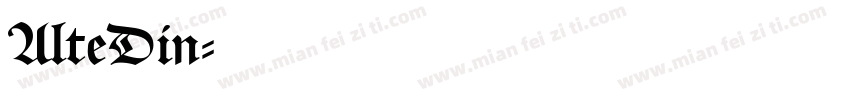 AlteDin字体转换