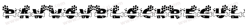 PawWowBlockRegular字体转换
