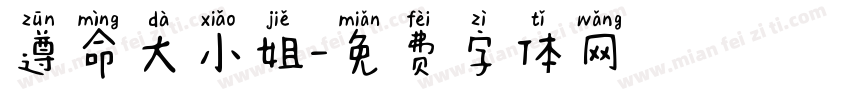 遵命大小姐字体转换