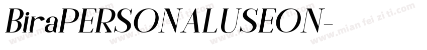 BiraPERSONALUSEON字体转换