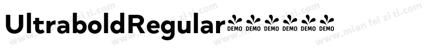 UltraboldRegular字体转换