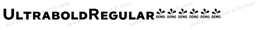 UltraboldRegular字体转换