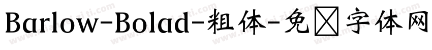 Barlow-Bolad-粗体字体转换