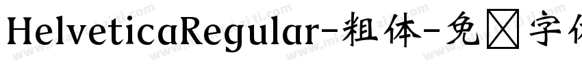 HelveticaRegular-粗体字体转换