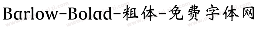 Barlow-Bolad-粗体字体转换