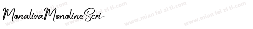 MonalisaMonolineScri字体转换